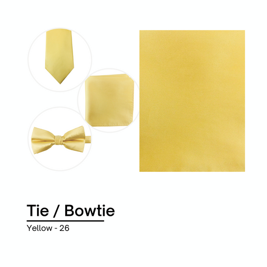 Cravate / Noeud Papillon Unie - Yellow