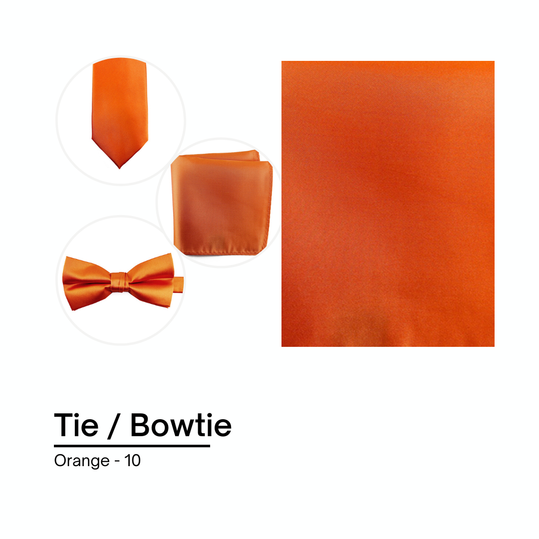 Cravate / Noeud Papillon Unie - Orange
