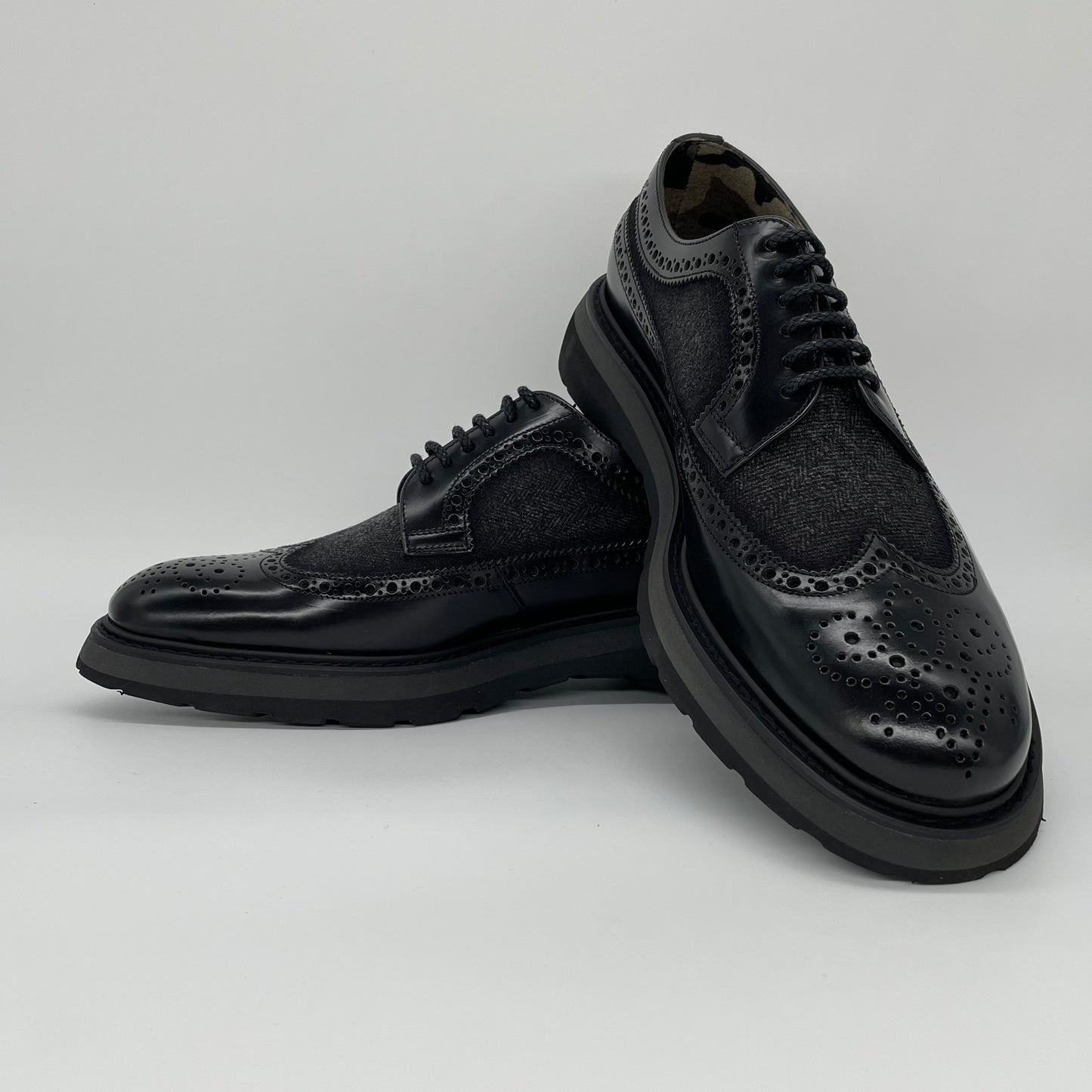Calce Leather Shoes - Oxford Brogue Nappa Leather