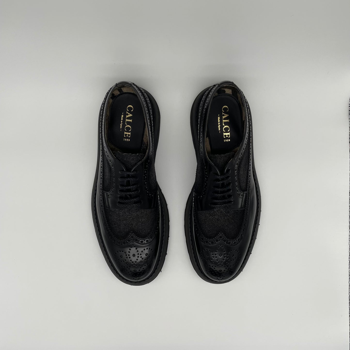 Calce Leather Shoes - Oxford Brogue Nappa Leather
