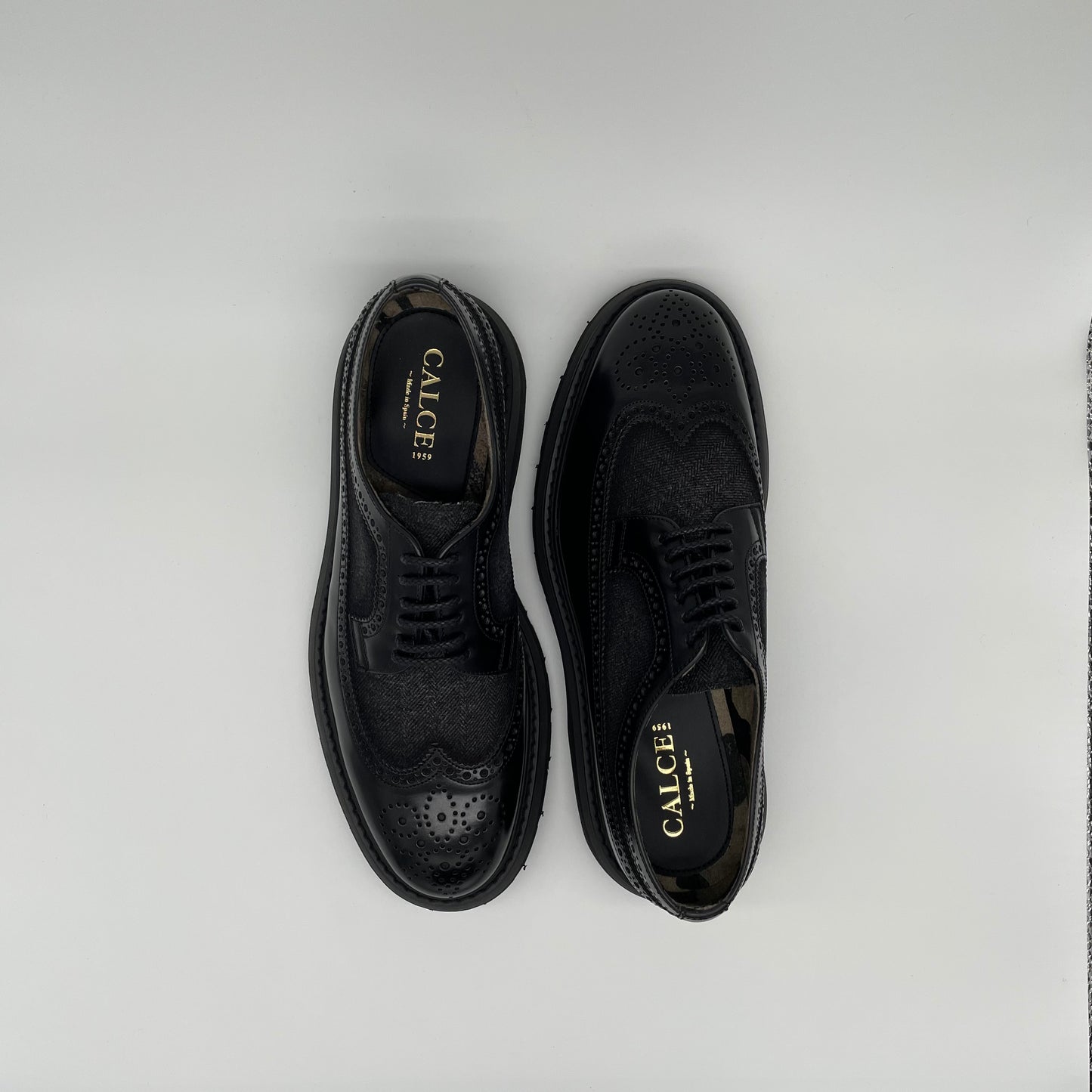 Calce Leather Shoes - Oxford Brogue Nappa Leather