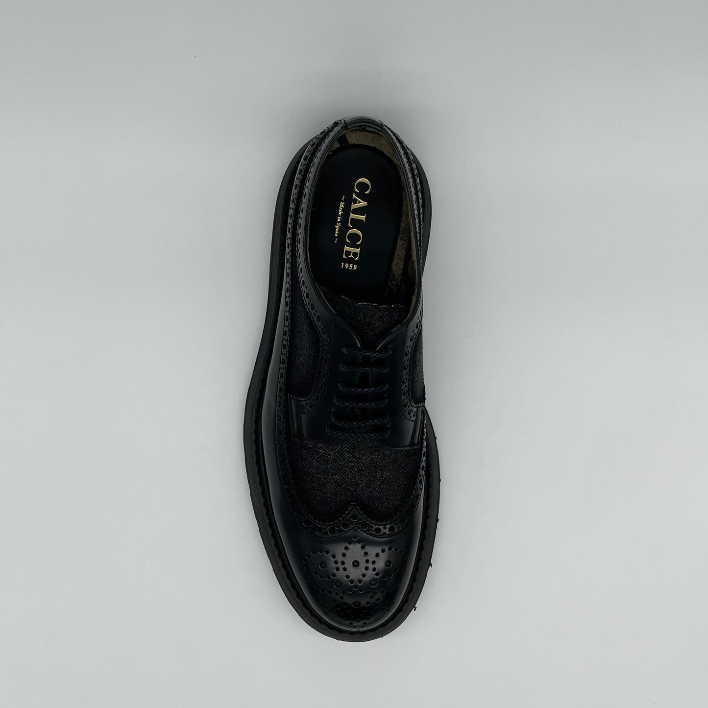 Calce Leather Shoes - Oxford Brogue Nappa Leather