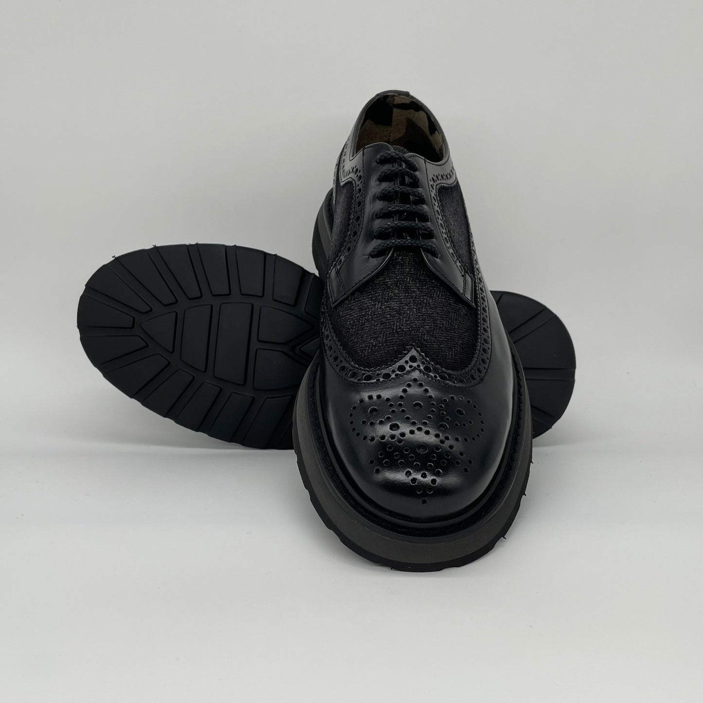 Calce Leather Shoes - Oxford Brogue Nappa Leather