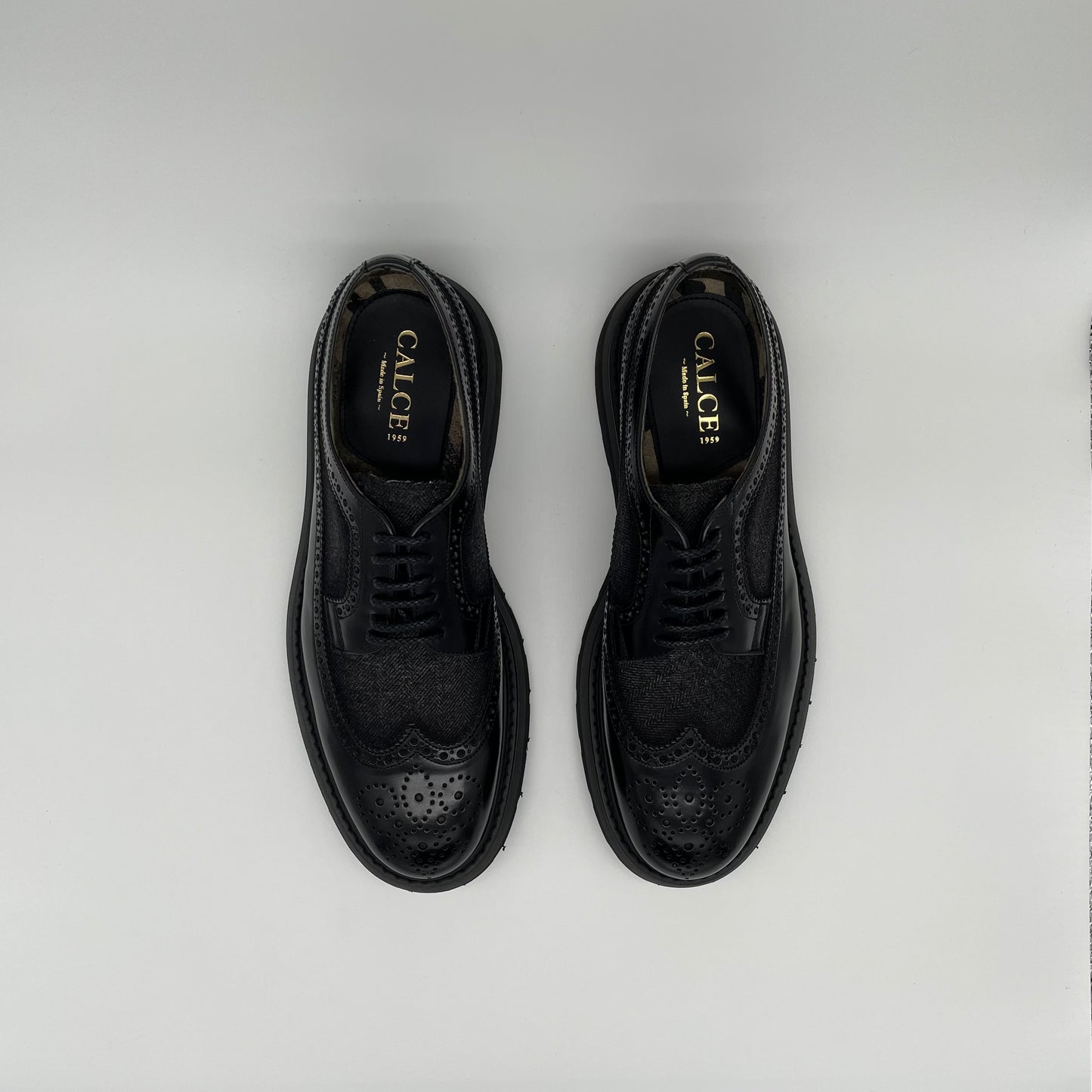 Calce Leather Shoes - Oxford Brogue Nappa Leather