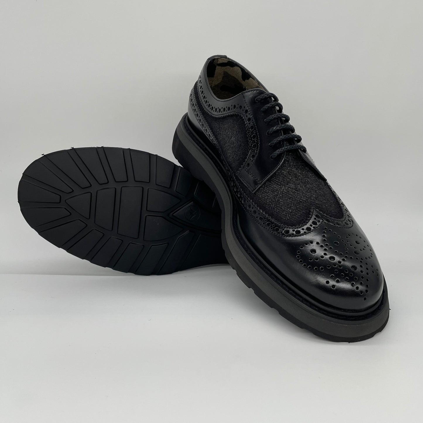 Calce Leather Shoes - Oxford Brogue Nappa Leather