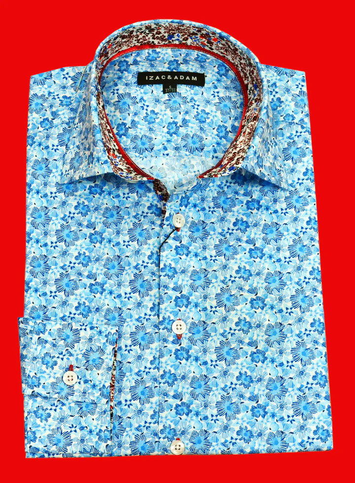 chemise à fleurs