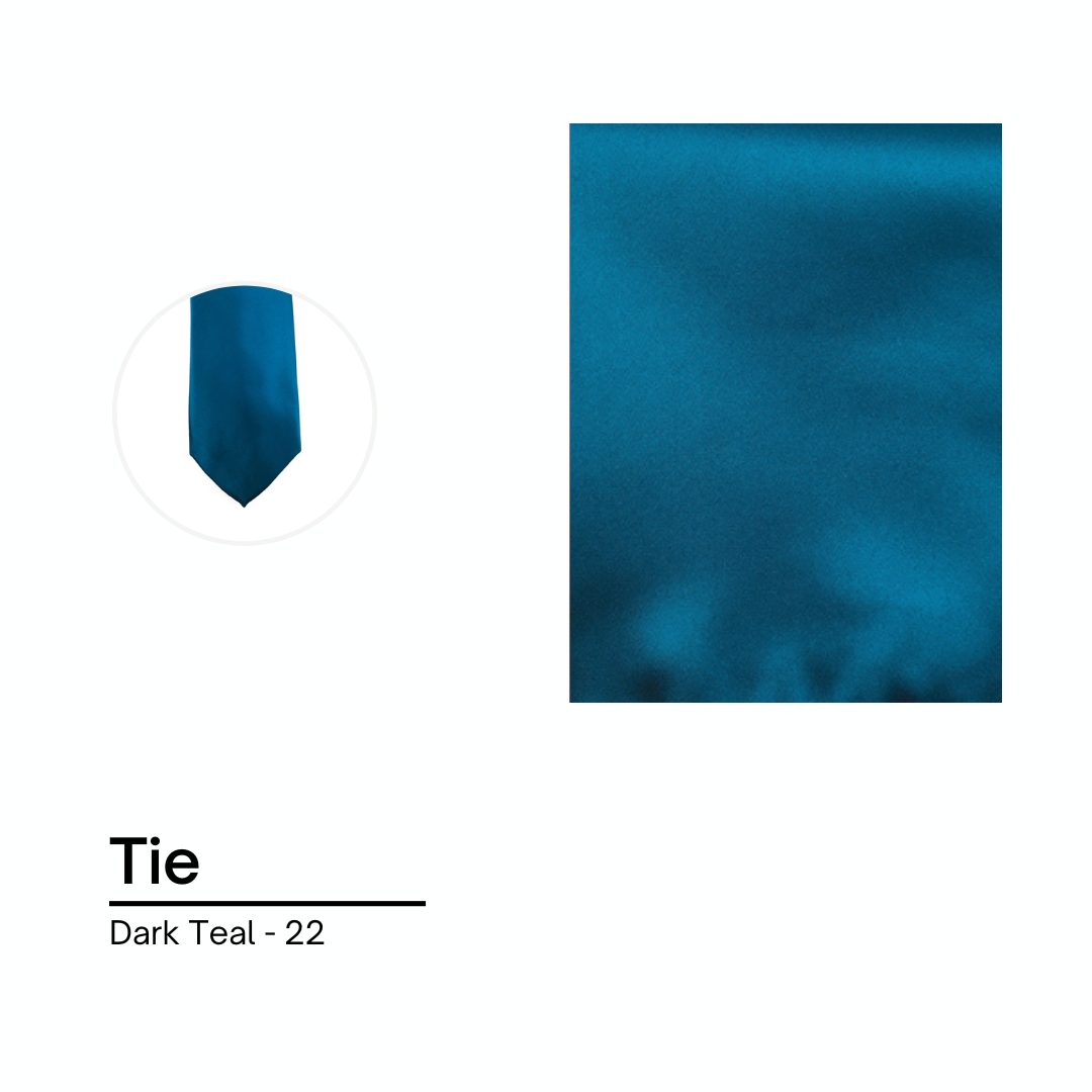 Cravate / Hankie Unie - Dark Teal
