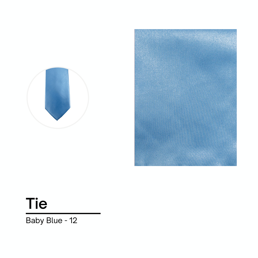 Cravate / Noeud Papillon Unie - Baby Blue