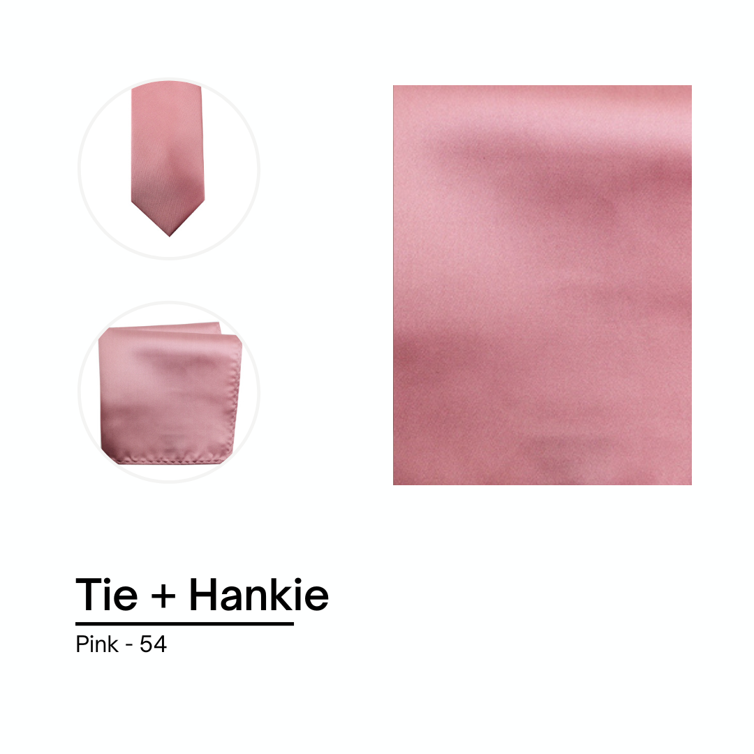 Cravate / Noeud Papillon Unie - Pink