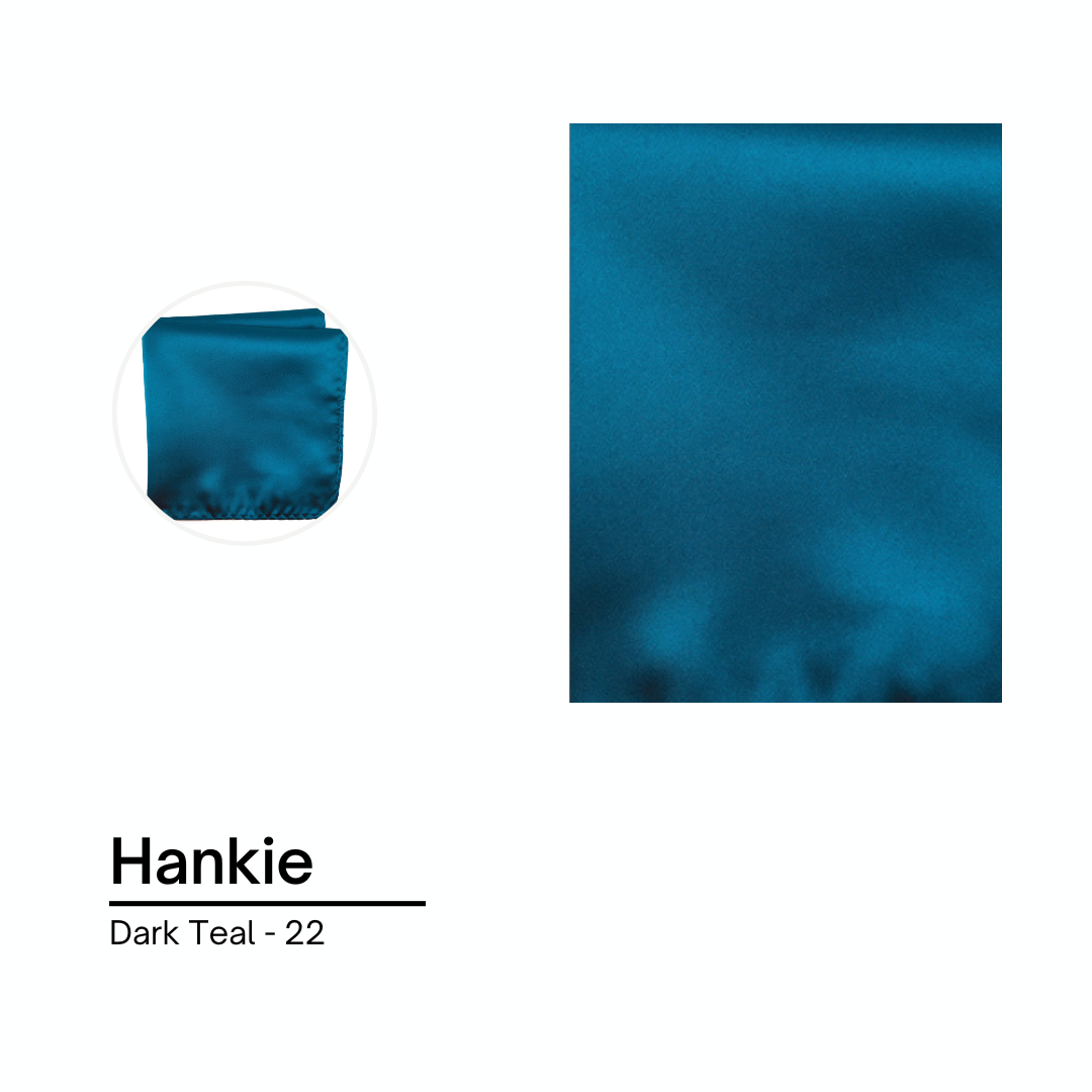 Cravate / Hankie Unie - Dark Teal