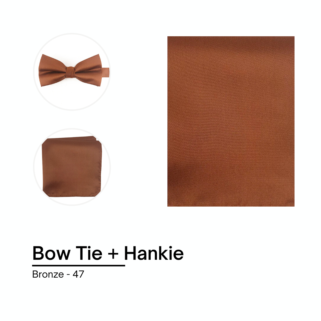 Cravate / Noeud Papillon Unie - Bronze