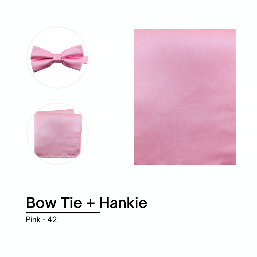 Cravate / Noeud Papillon Unie - Pink