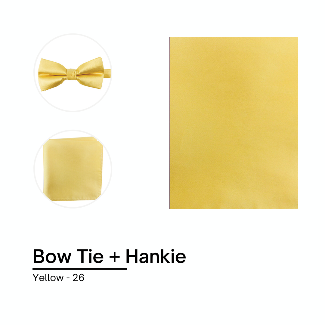 Cravate / Noeud Papillon Unie - Yellow