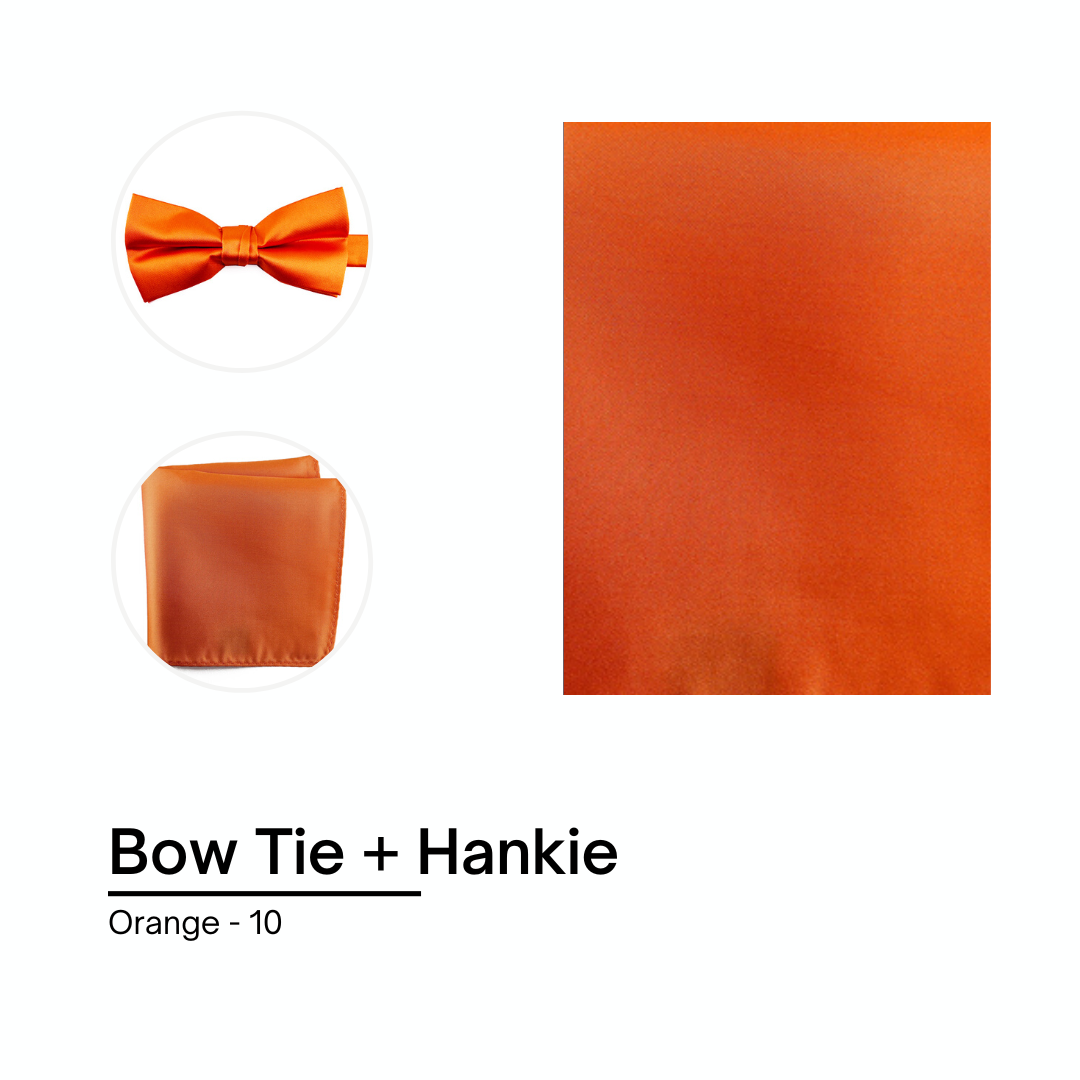 Cravate / Noeud Papillon Unie - Orange
