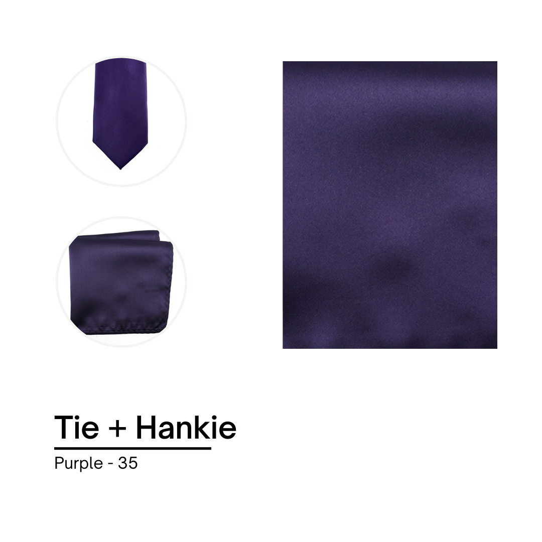 Cravate / Noeud Papillon Unie - Purple