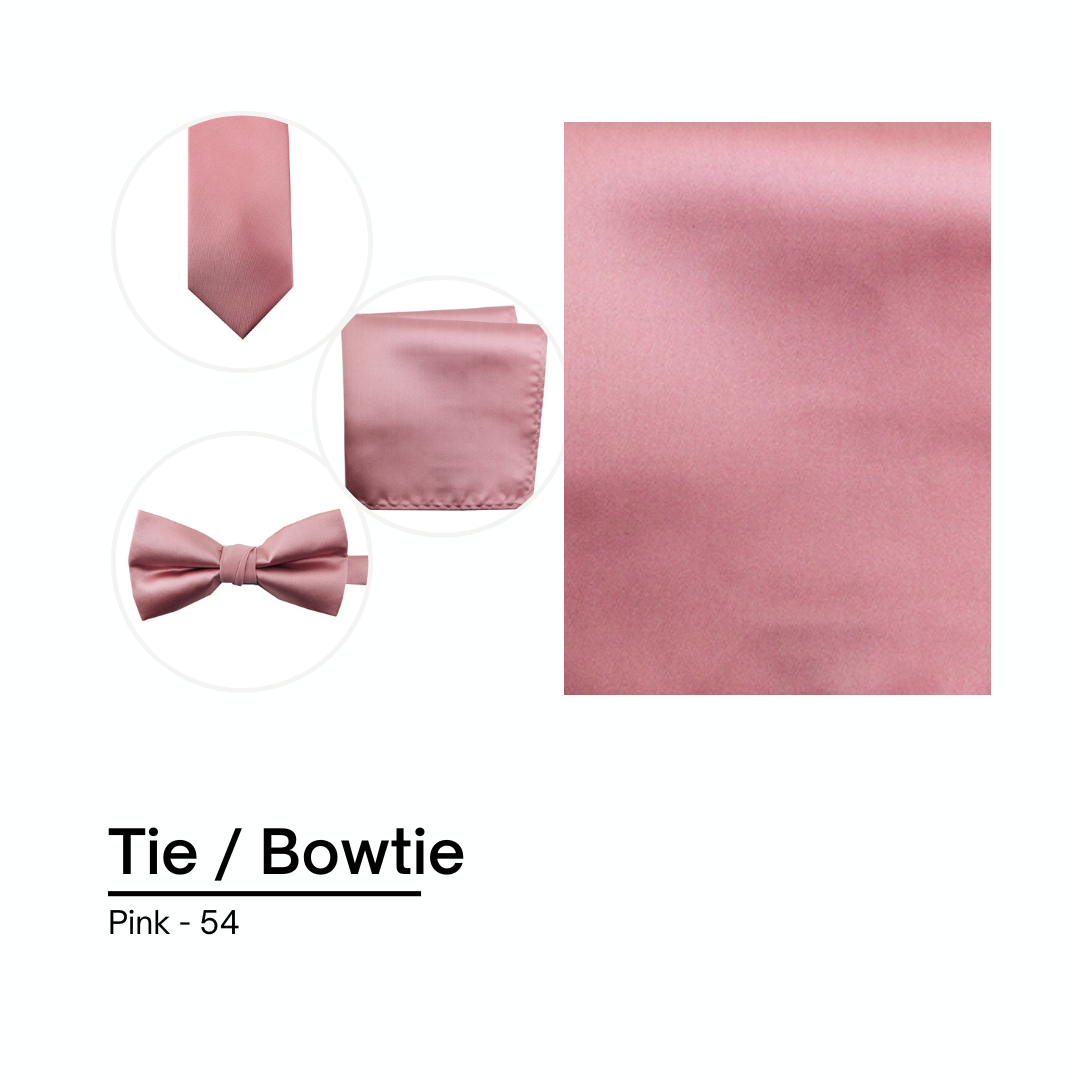 Cravate / Noeud Papillon Unie - Pink