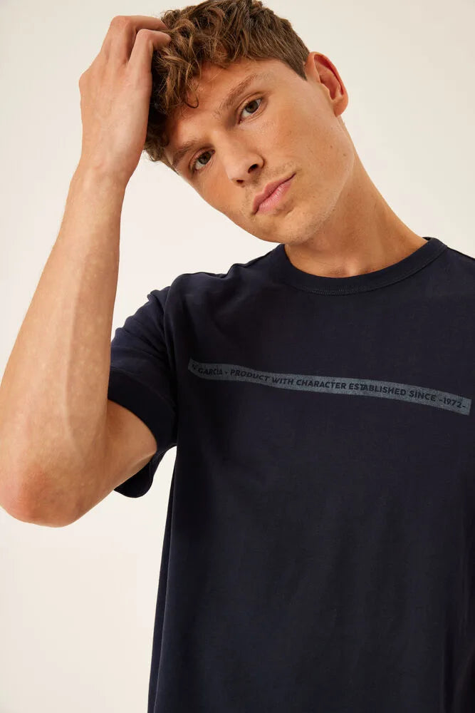 DARK BLUE T-SHIRT