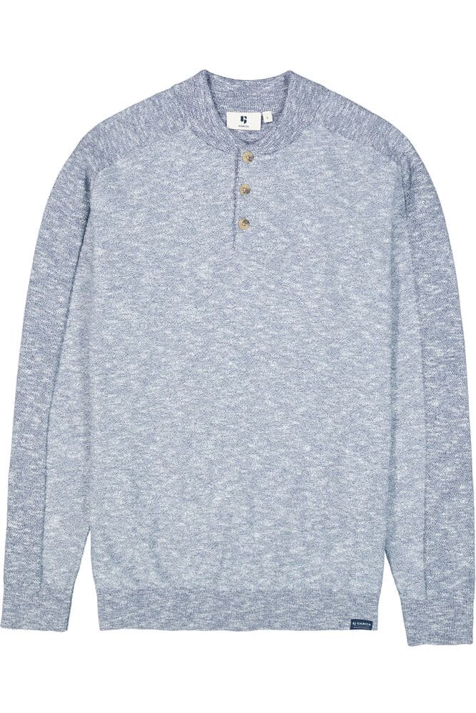 Pull Bleu à Boutons