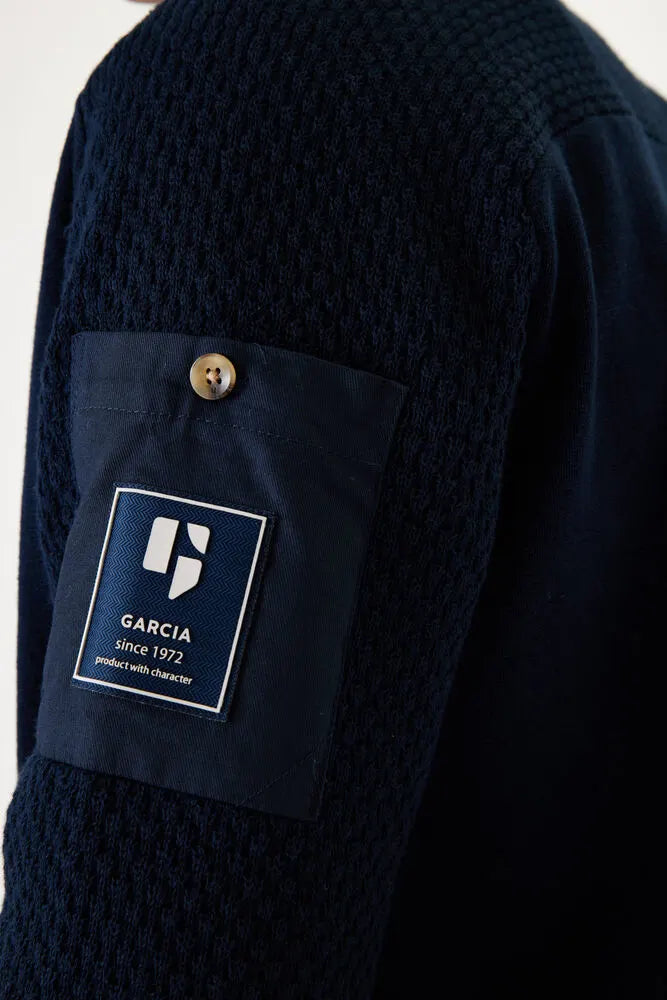 Cardigan Tricoté Bleu Foncé