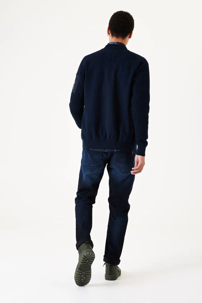 Cardigan Tricoté Bleu Foncé