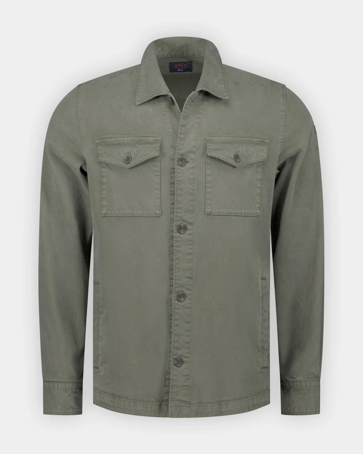 GREEN STRETCH OVERSHIRT- NEW ZEALAND AUCKLAND