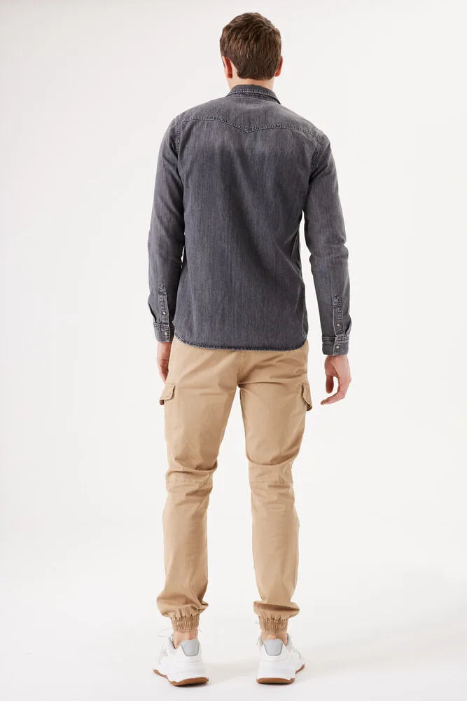 Chemise en jeans - Gris délavé