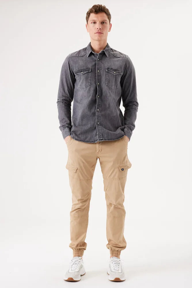 Chemise en jeans - Gris délavé