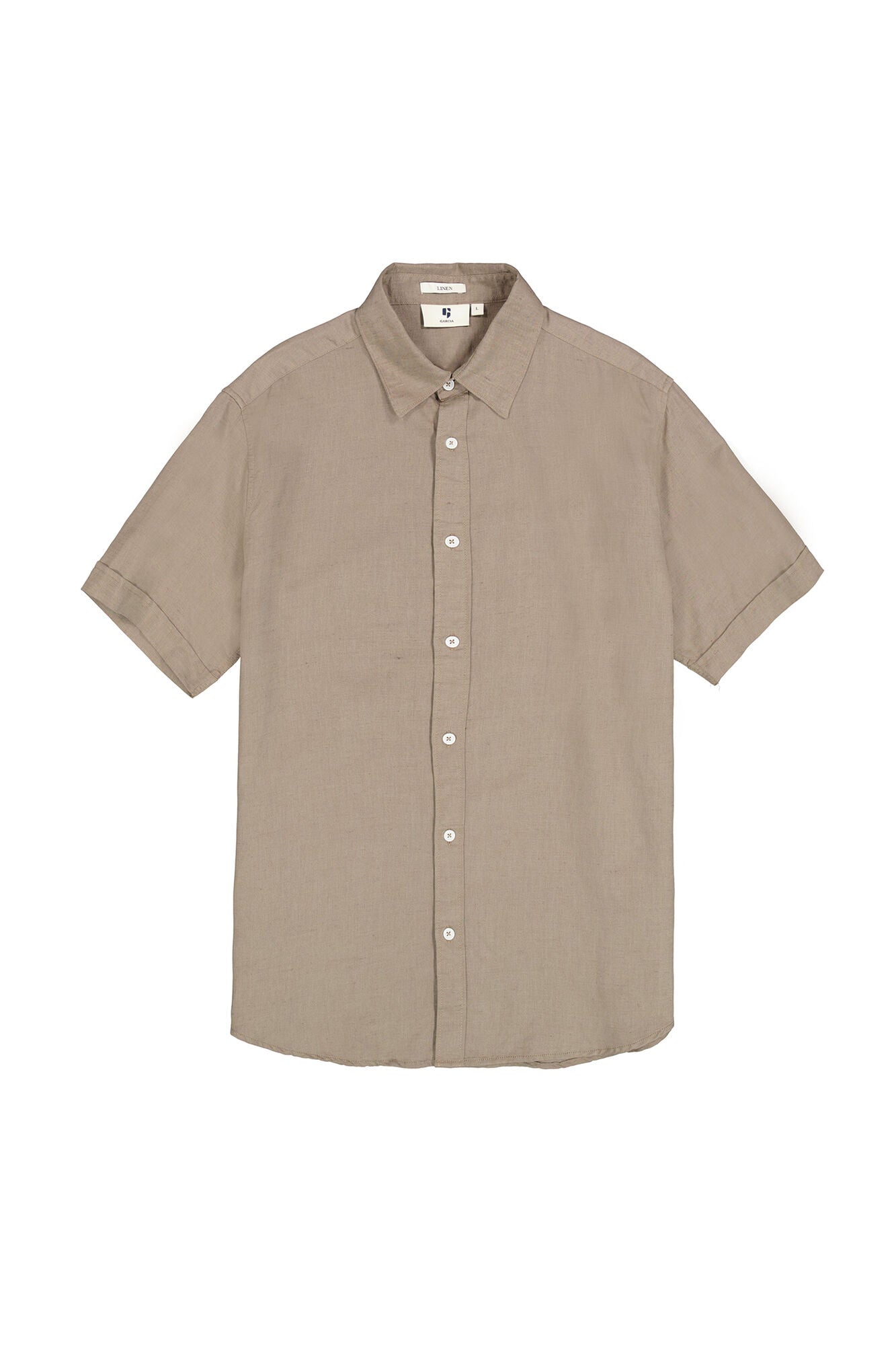 CHEMISE MANCHES COURTES MIX LIN VERT GARCIA
