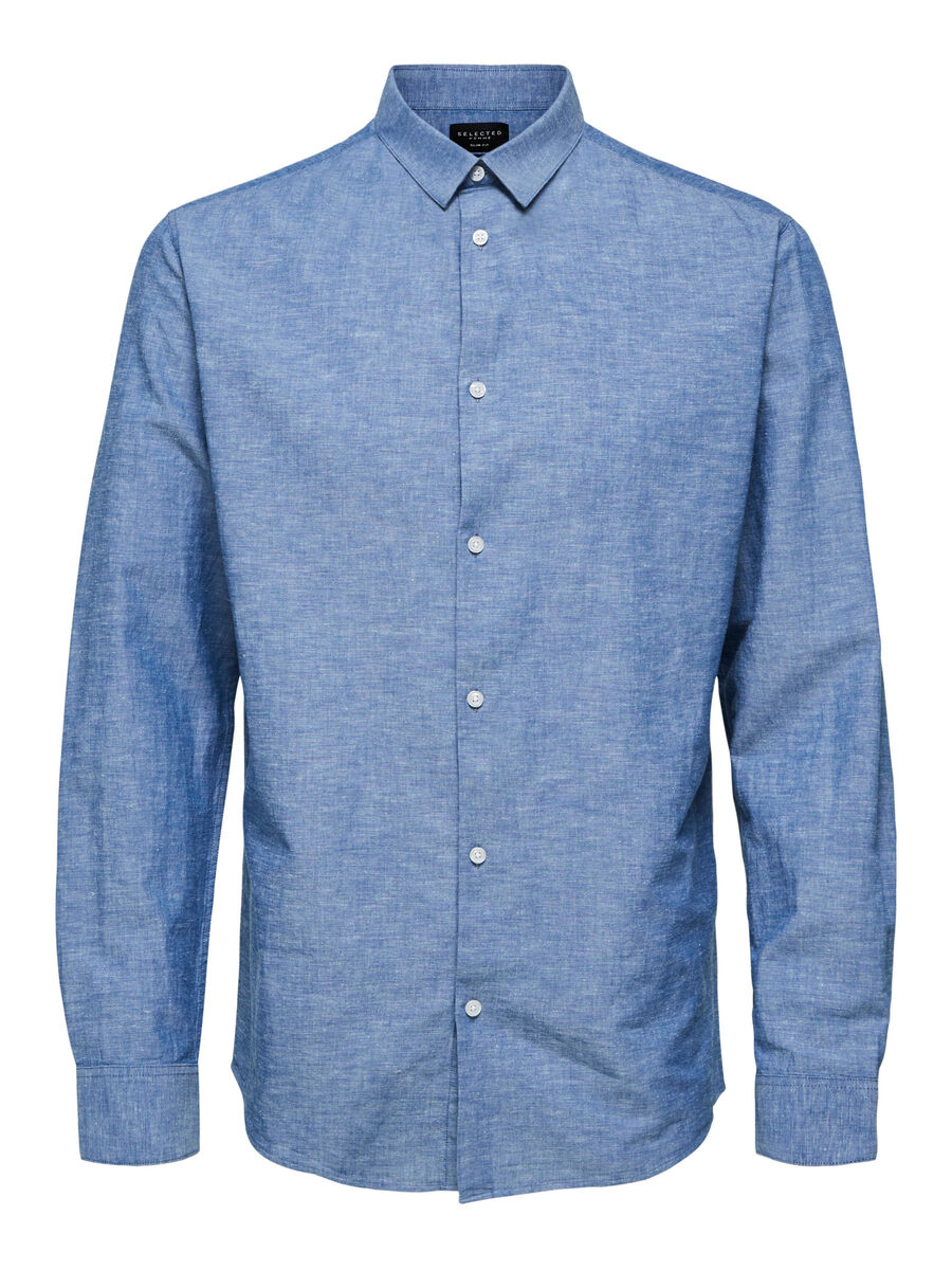 Chemise mélange de lin - Blue