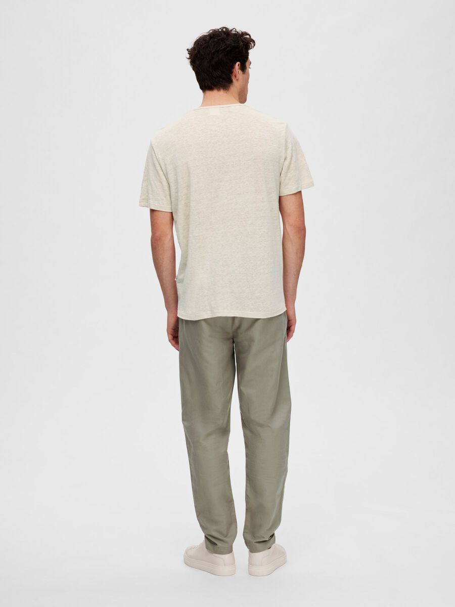 LIN T-SHIRT - oatmeal