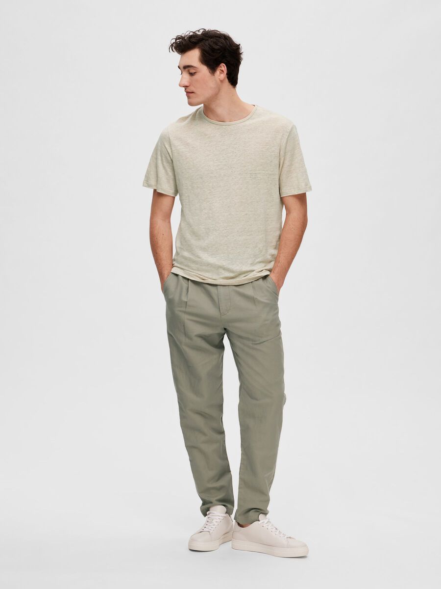 LIN T-SHIRT - oatmeal