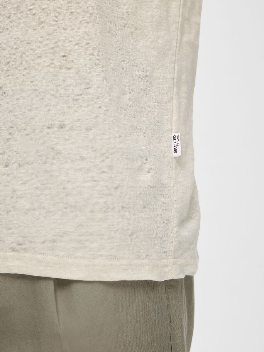 LIN T-SHIRT - oatmeal