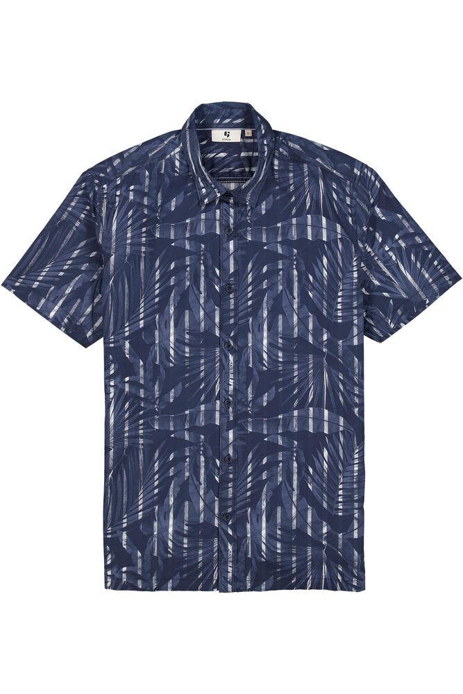 Chemise manches courtes bleu