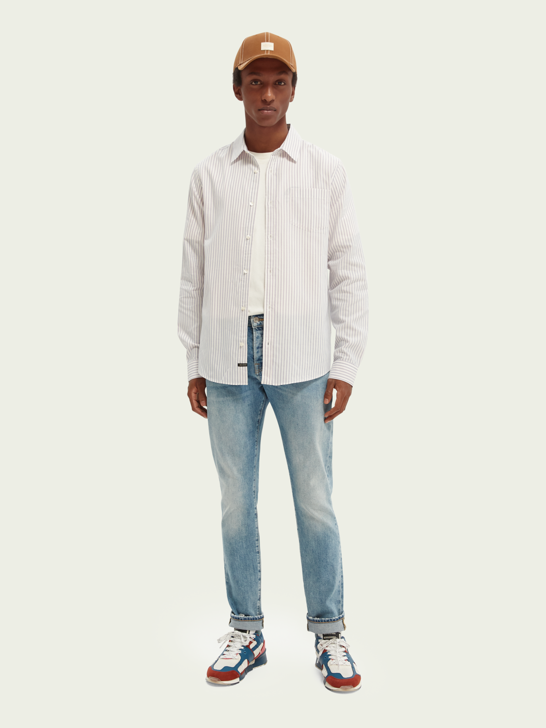 Yarn-dyed cotton shirt