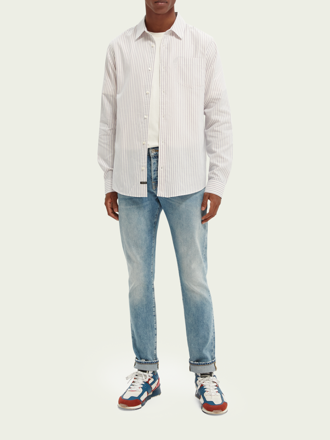 Yarn-dyed cotton shirt