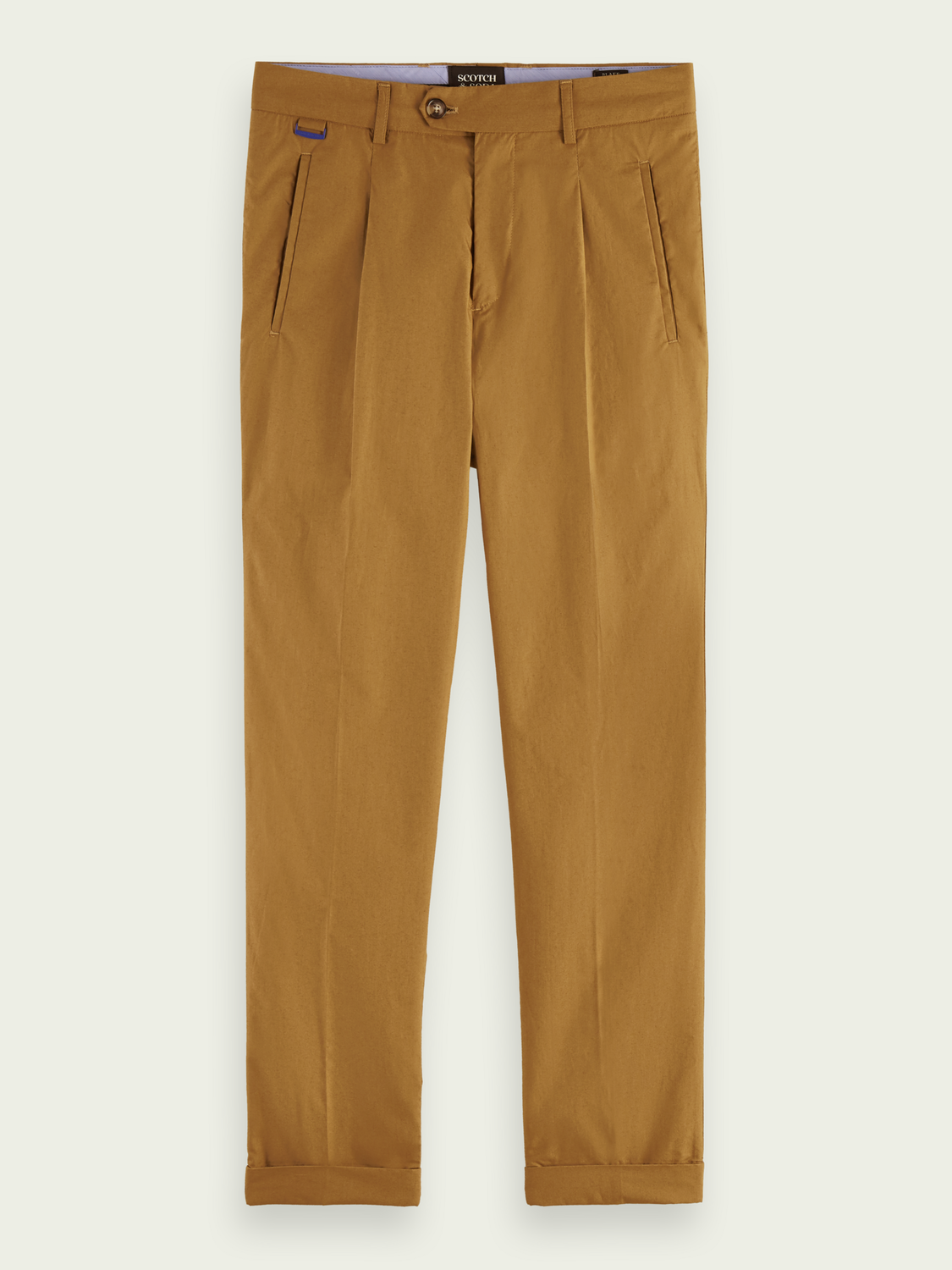 Chino Blake slim-fit à pli en popeline