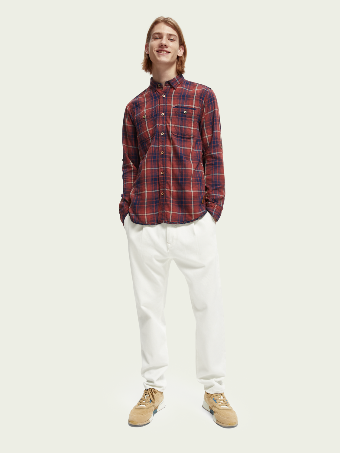 Chemise regular fit en flanelle