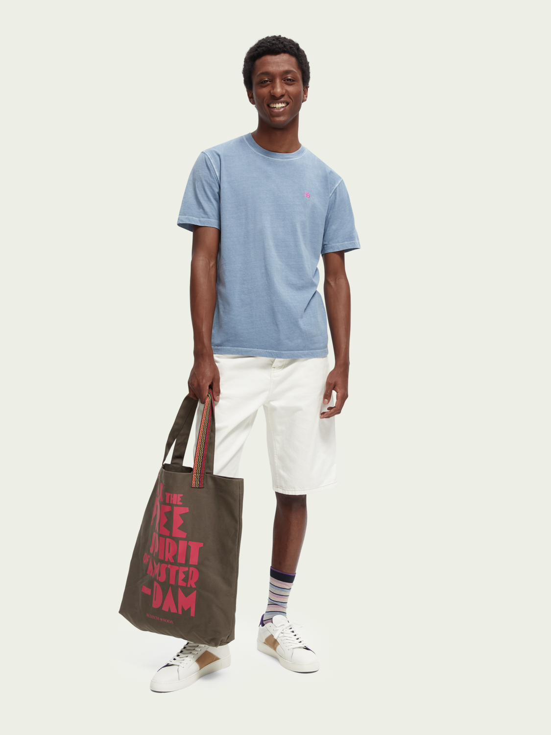 T-shirt teint - Cosmos Blue