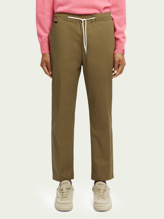 Jogging The Fave en popeline regular tapered fit