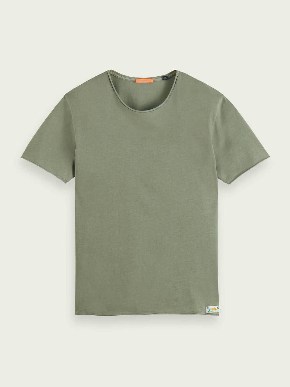 T-shirt décontracté à bord brut