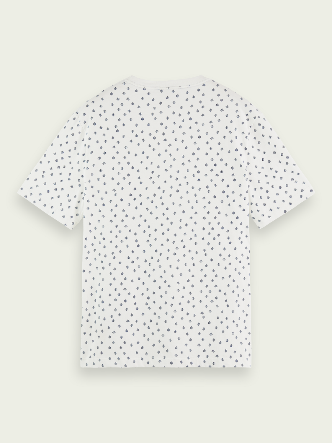 Regular fit printed organic T-shirt