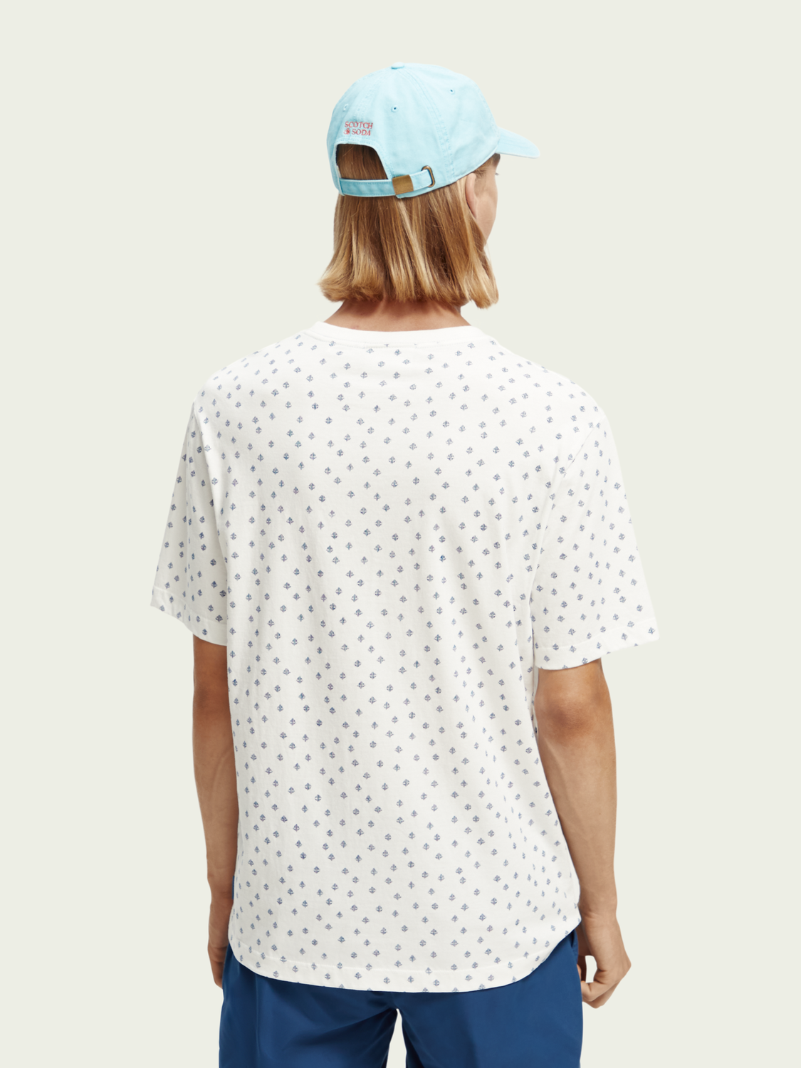 Regular fit printed organic T-shirt