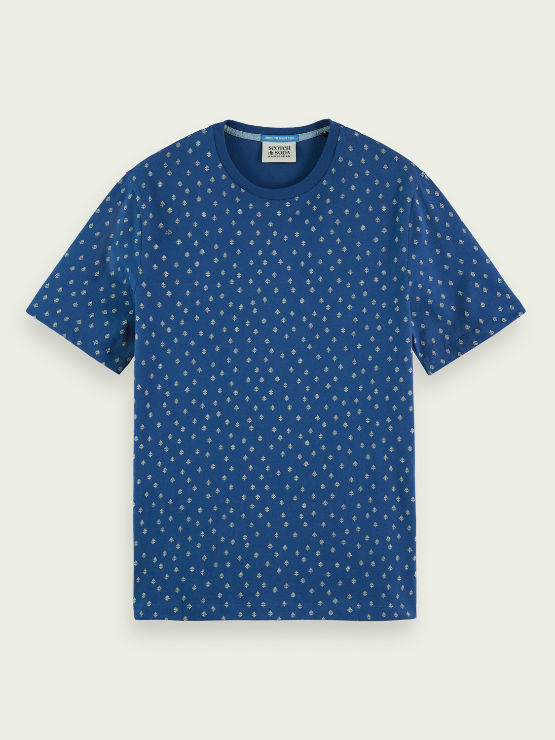 Regular fit printed organic T-shirt