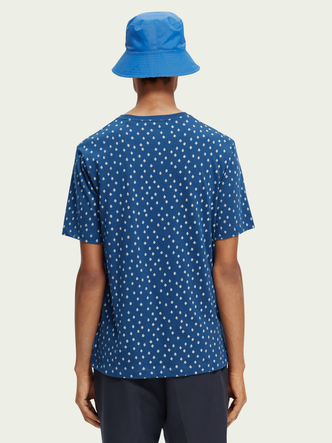 Regular fit printed organic T-shirt