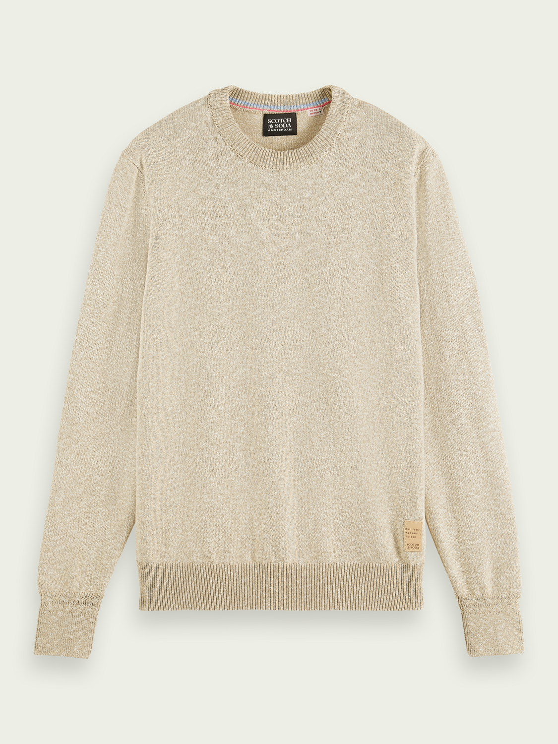 Melange crewneck sweater