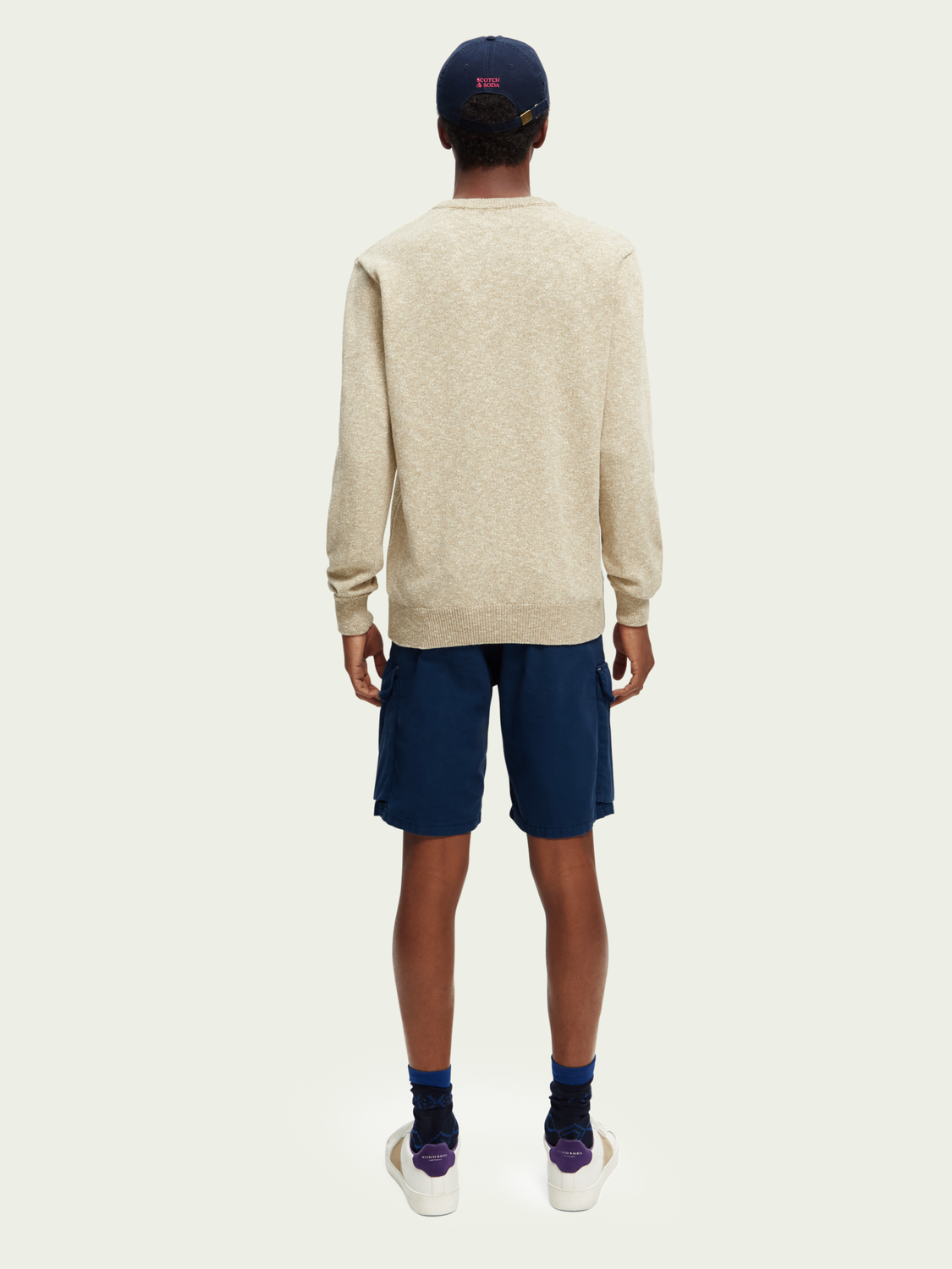 Melange crewneck sweater