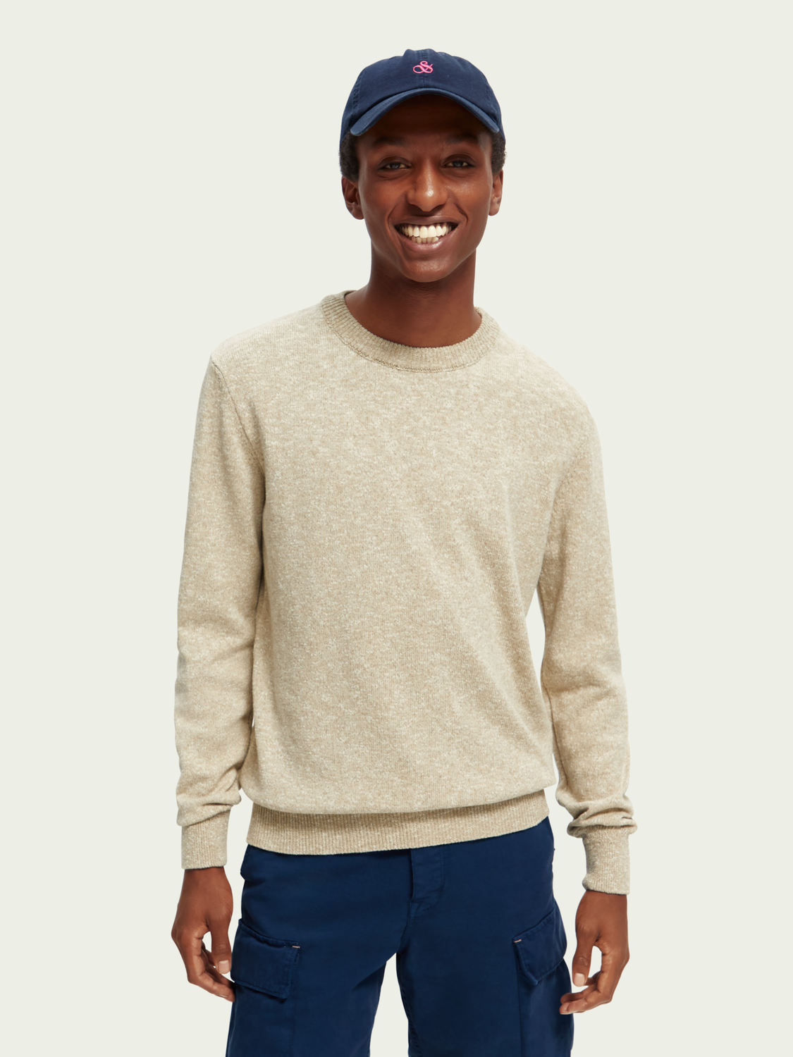 Melange crewneck sweater