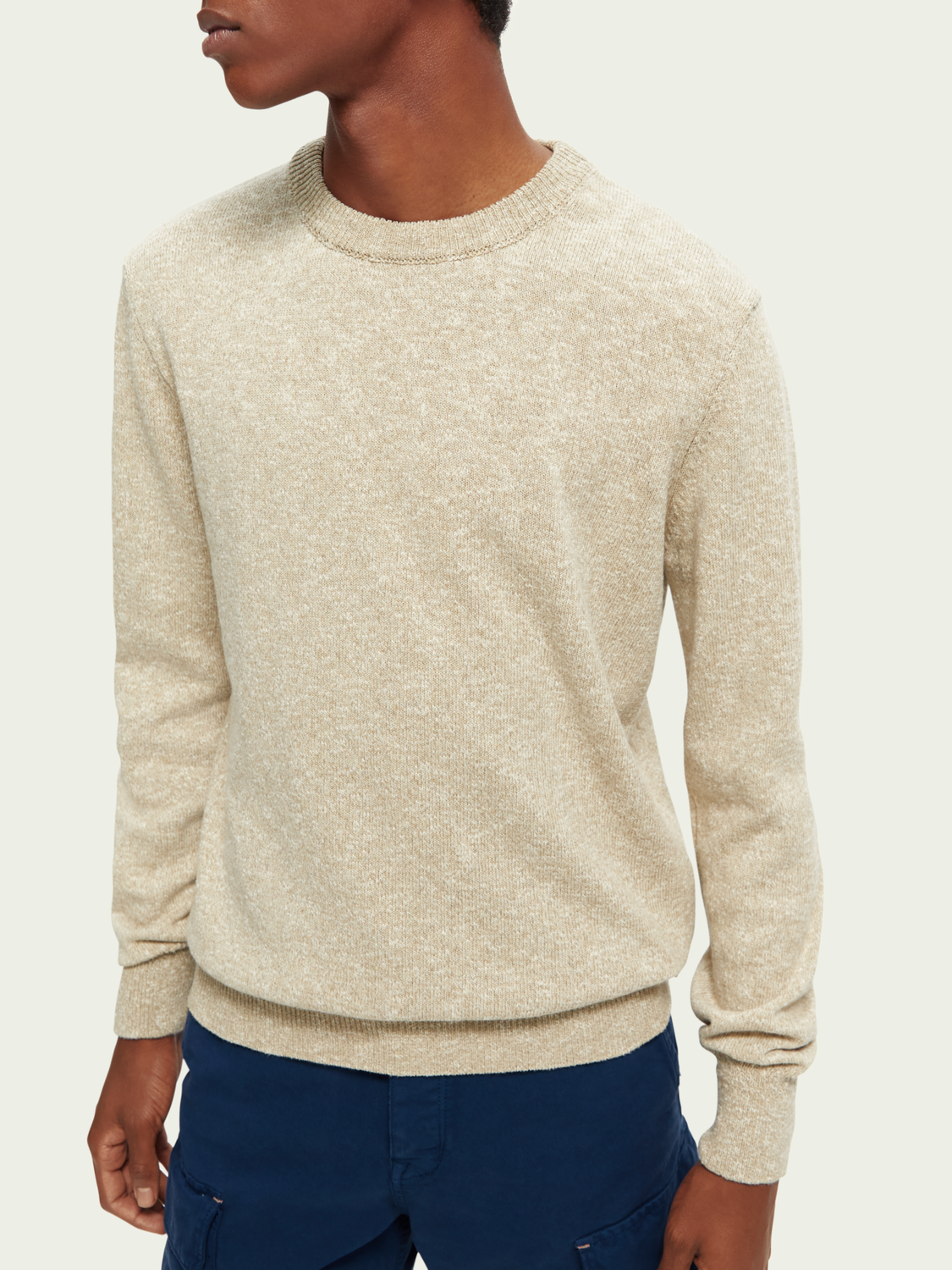 Melange crewneck sweater