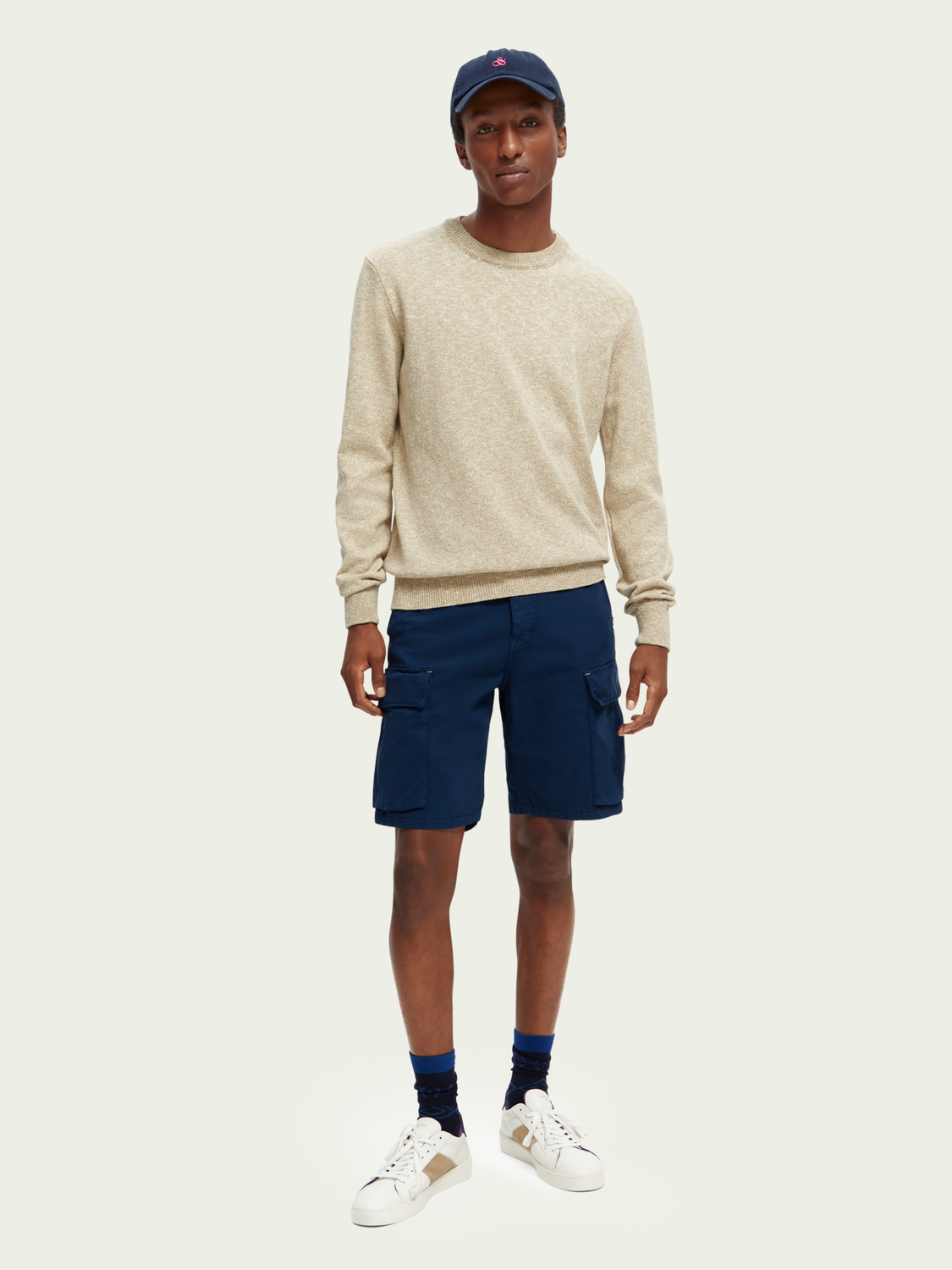 Melange crewneck sweater