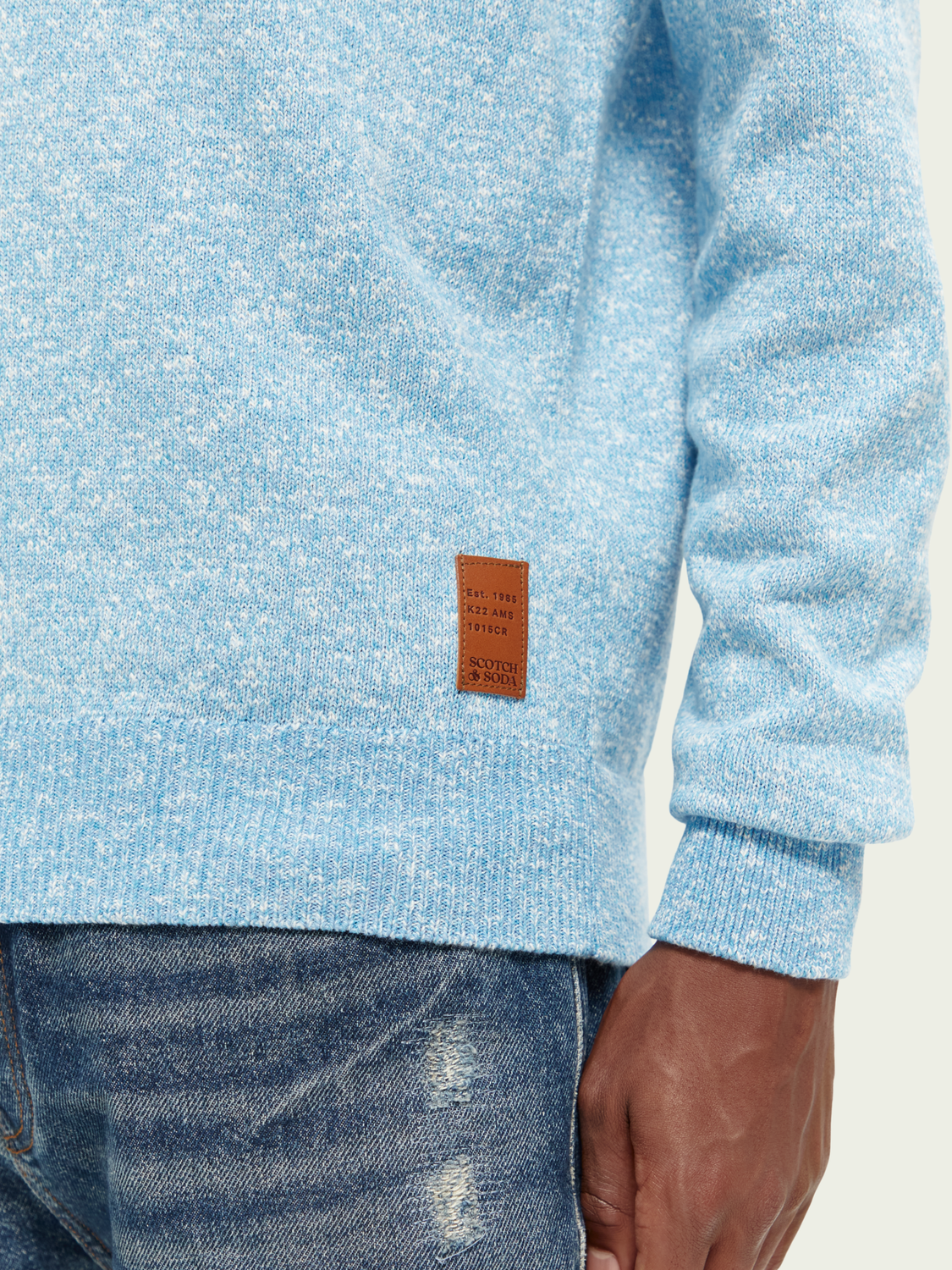 Melange crewneck sweater